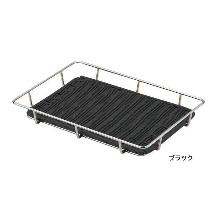 食品用トレイ <パントレー付き> フレームは丈夫な鉄ワイヤーフレーム。 *パントレー(37型)付きで届いたらすぐに使えます。  すのこ部分は水洗い可能!*本体とすのこ分離可能です。