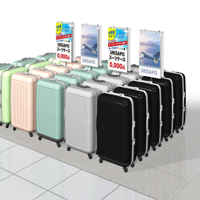 フロアスタンド ツイン メッキ 【4本入】