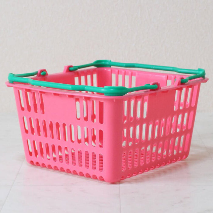 ショッピングバスケット ミニ 買い物カゴ SL-1 (ピンク/ブルー) (5個/20個)