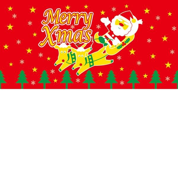 クリスマス(サンタ) ビニール幕 H450×50m巻