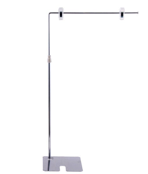L型POPスタンド H360 メッキ 【10本入】