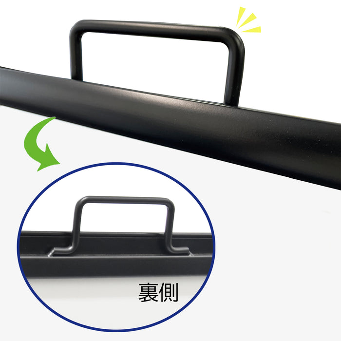 ポスターパネルスタンド ハンドル付き A1 片面 黒