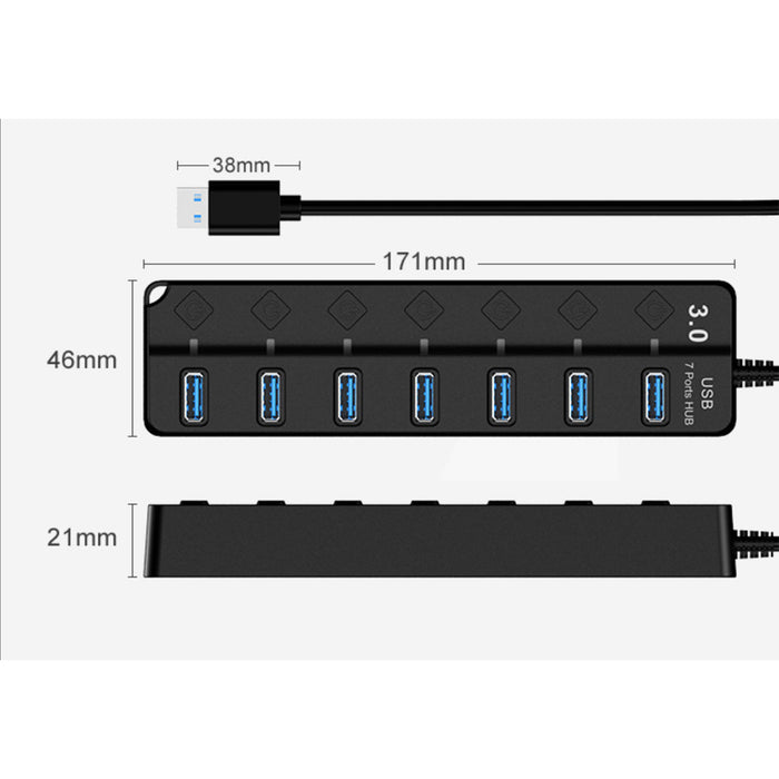 USB ハブ 7ポート USB3.0