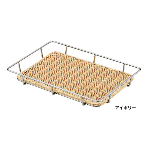 食品用トレイ <パントレー付き> フレームは丈夫な鉄ワイヤーフレーム。 *パントレー(37型)付きで届いたらすぐに使えます。  すのこ部分は水洗い可能!*本体とすのこ分離可能です。