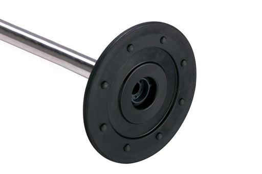 ベルトパーテーション 〈2台入〉ポール黒 / ベルト3.6m(黄/赤)