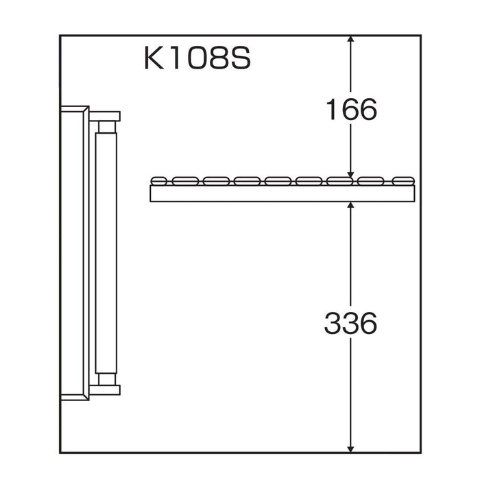 包丁殺菌保管庫　キンキラー K-108S　8本差し 壁掛式【代引き不可商品】