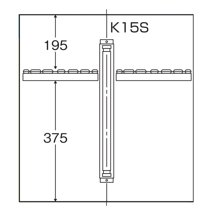 包丁殺菌保管庫　キンキラー K-15S　12本差し 壁掛式【代引き不可商品】